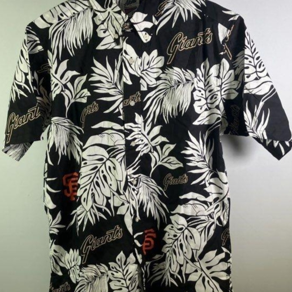 Reyn Spooner Black and White Giants Shirt
